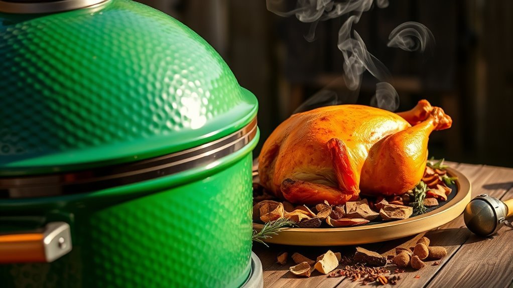 add wood chips and aromatics