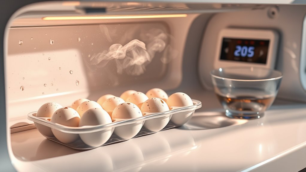 adjust incubator humidity levels