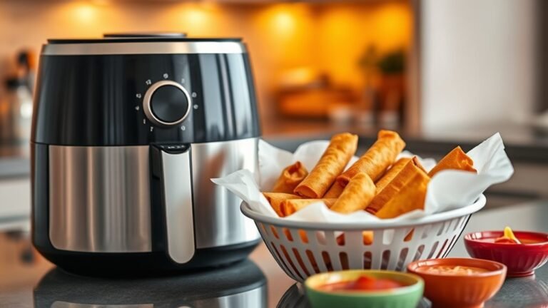 air fry frozen egg rolls