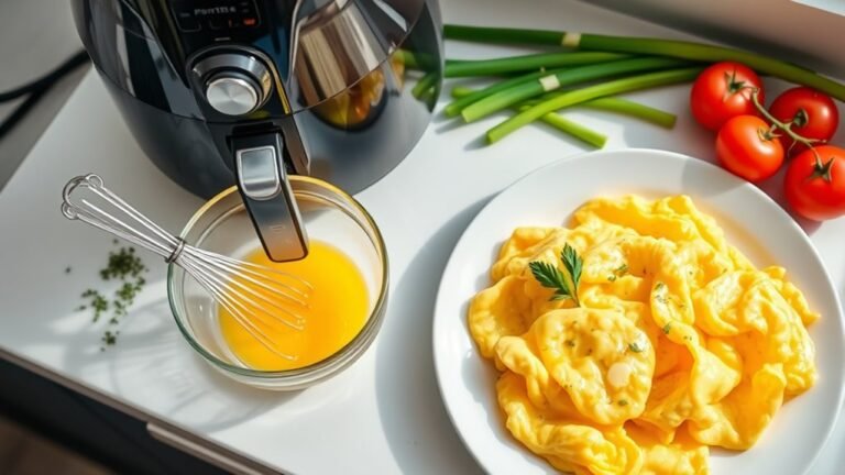 air fryer egg scramble