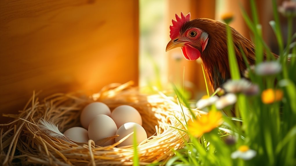 average chicken egg production