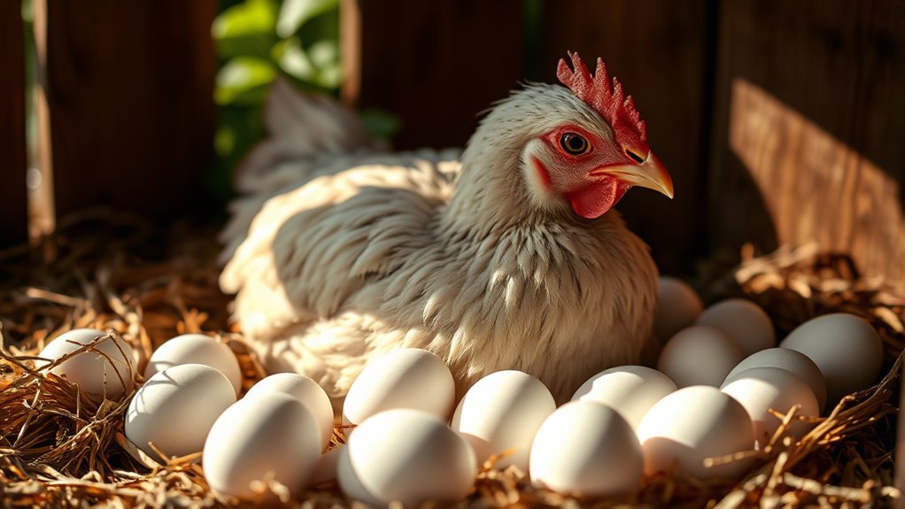 average chicken egg production