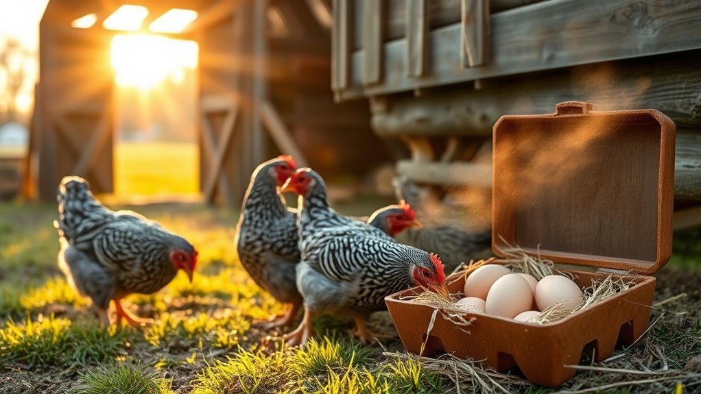 barred rock egg production
