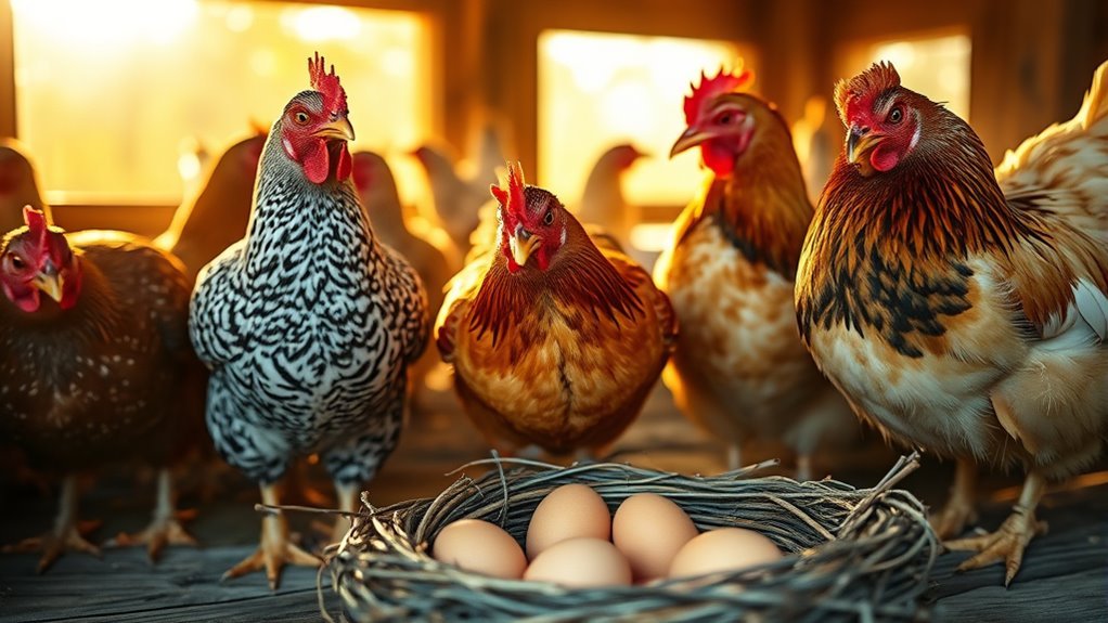 breed influences laying timing