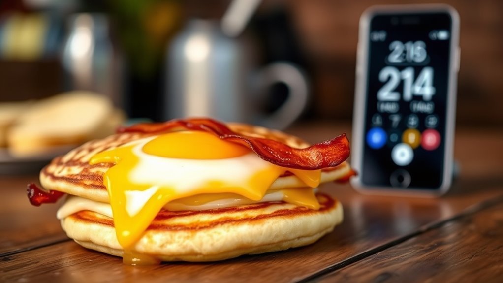 calories in breakfast sandwich