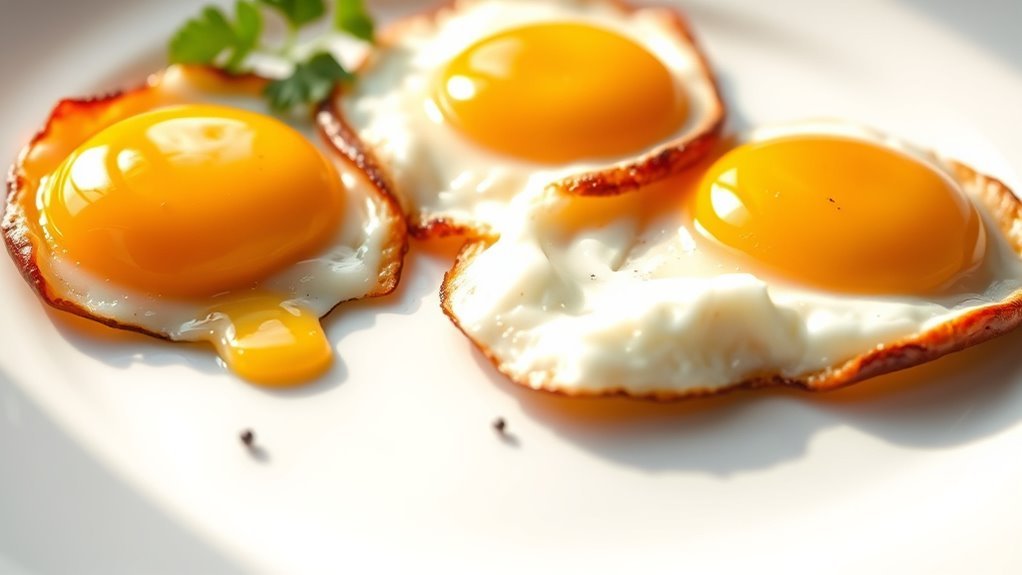 calories in three fried eggs