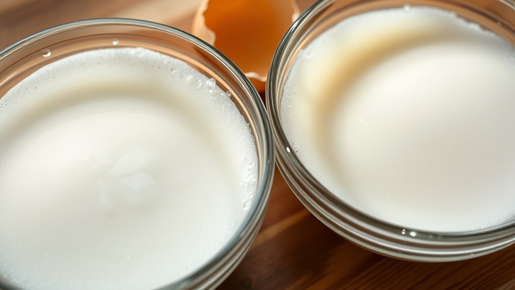 clear viscous thick whites