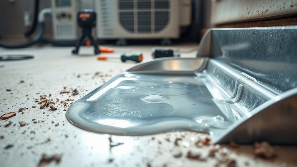 clogged drain lines and coils