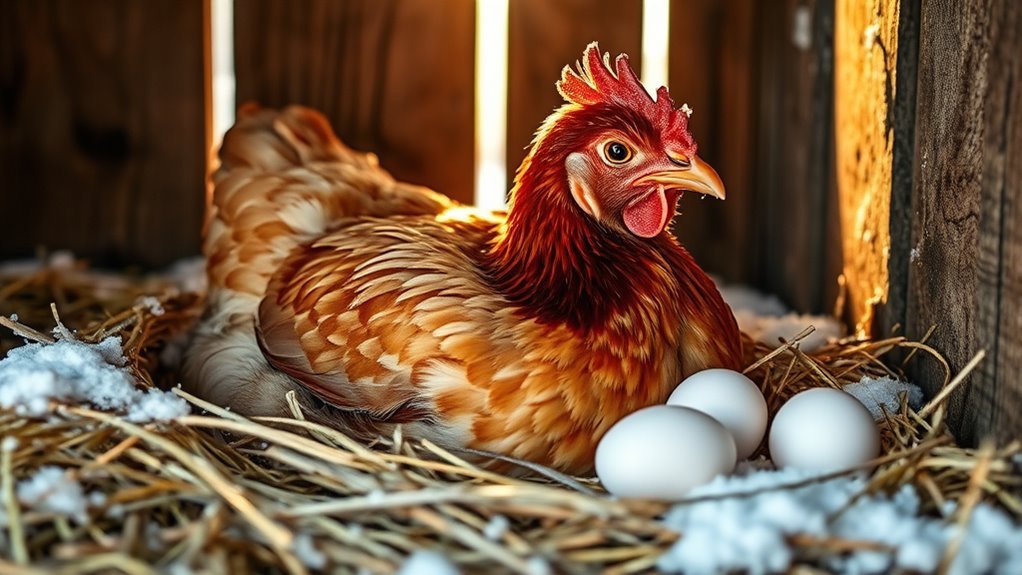 cold weather reduces egg production