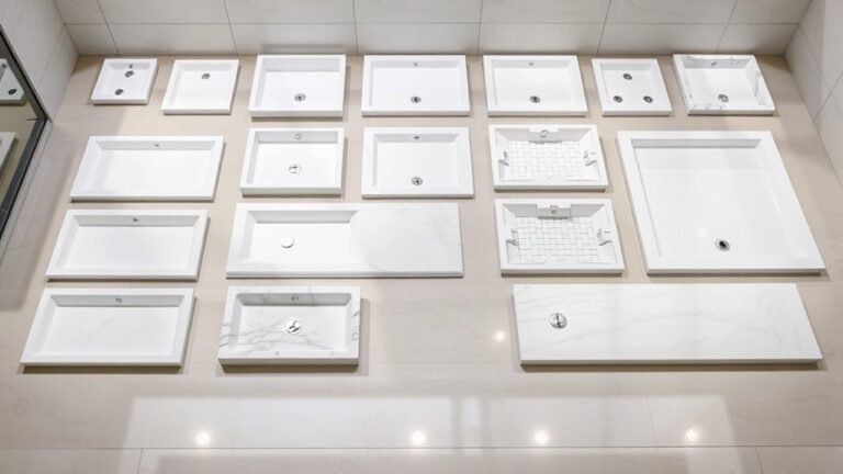 common shower pan sizes