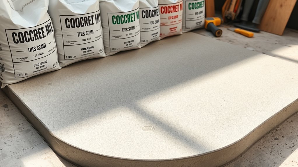 concrete mix ratios for durability