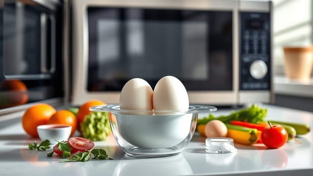 cook eggs quickly in microwave