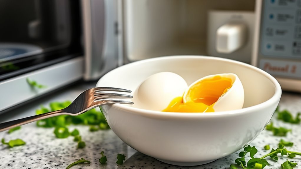 cool eggs quickly and gently