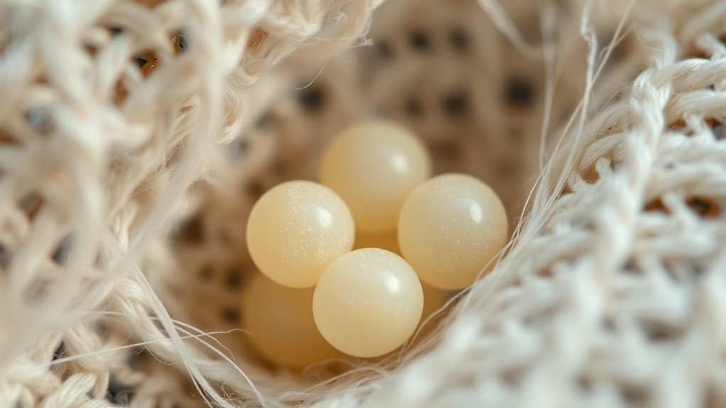 cream colored oval eggs