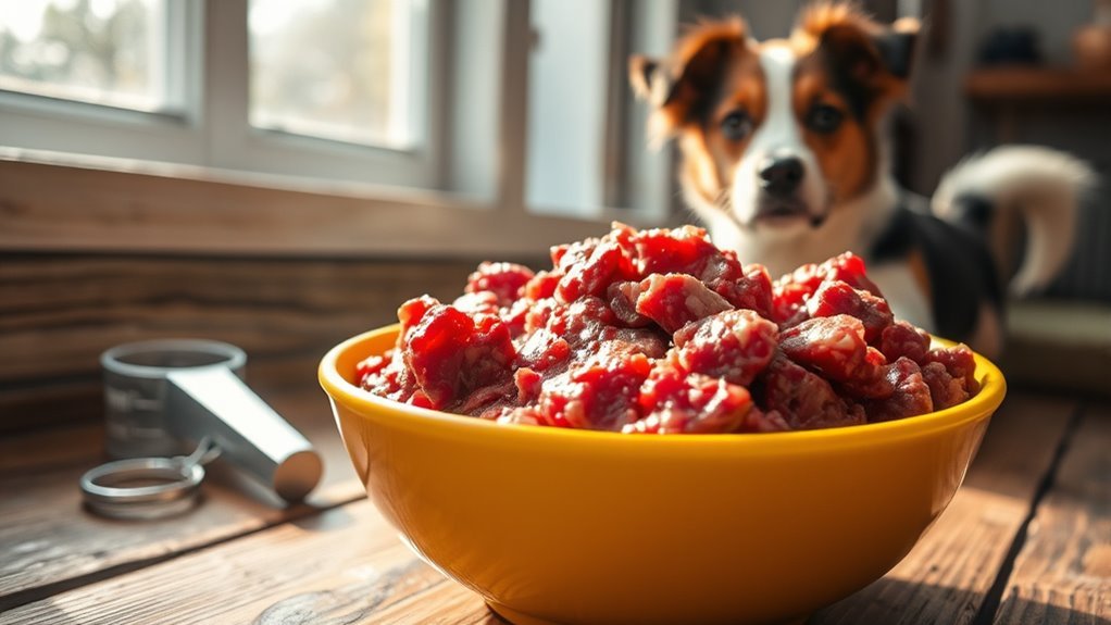 daily dog ground beef portion