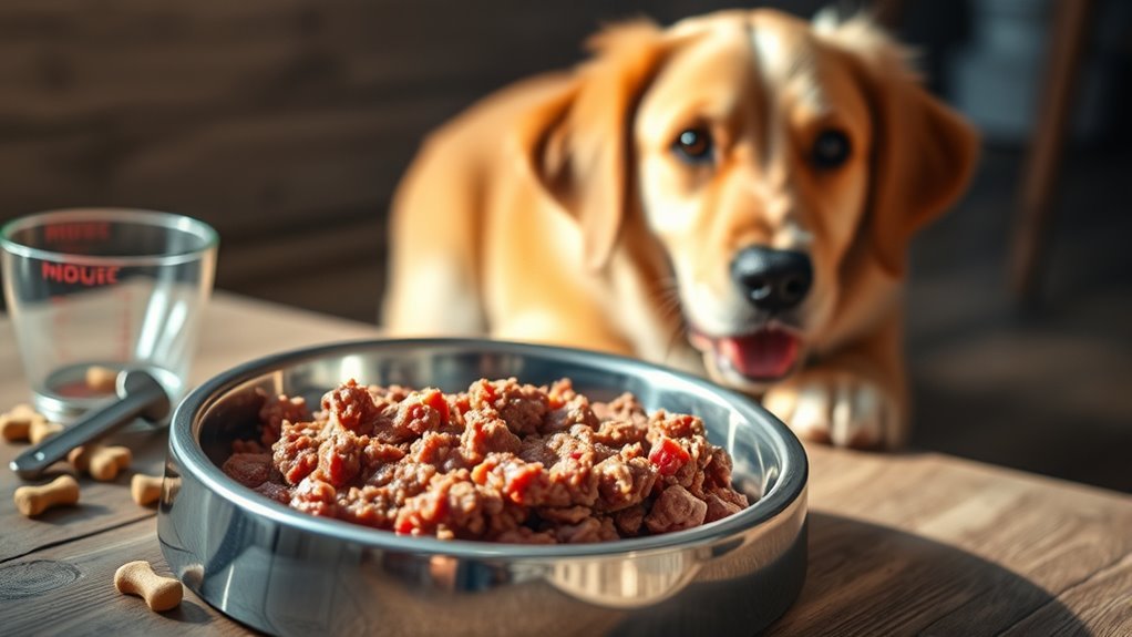 dog ground beef portions
