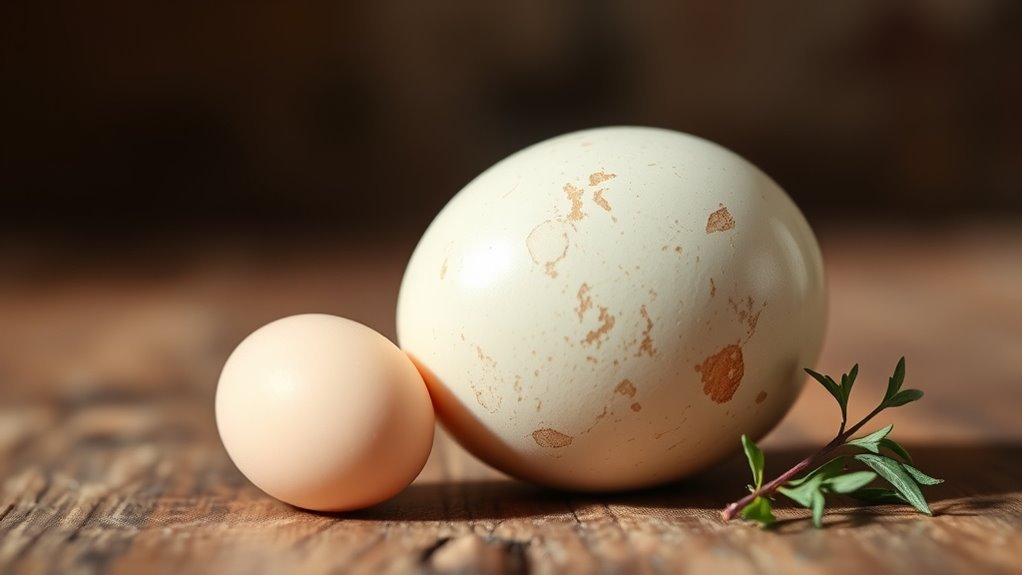 duck eggs are calorie dense