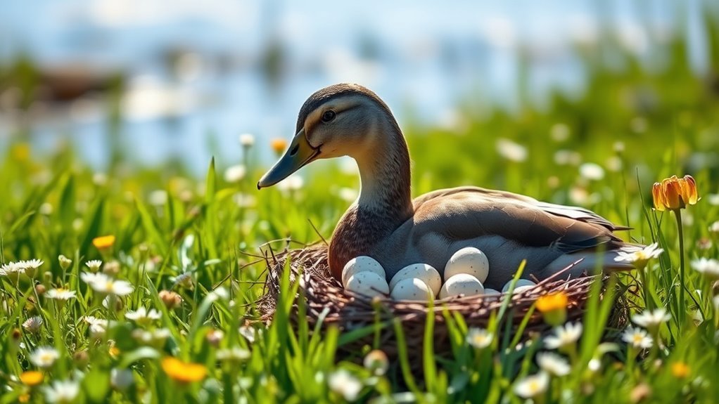 ducks lay eggs regularly