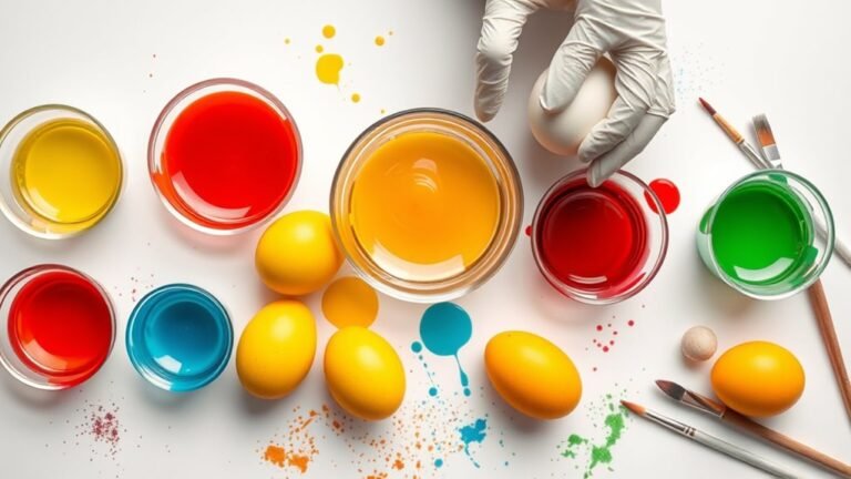 dye eggs using gel