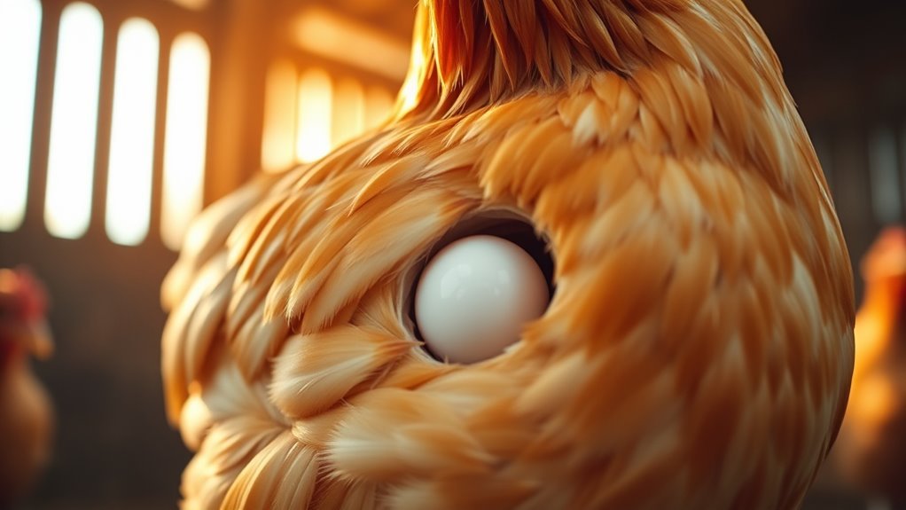 egg formation process inside hen