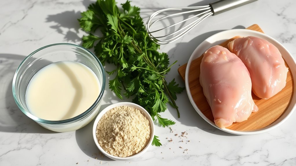 egg free crispy chicken coating