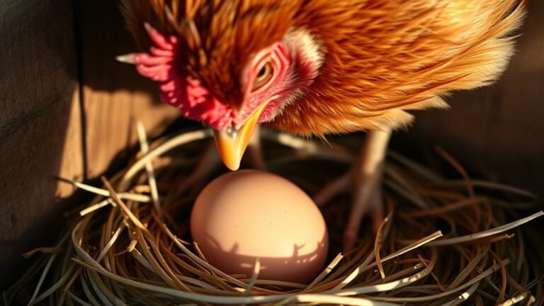 egg laying causes chicken discomfort