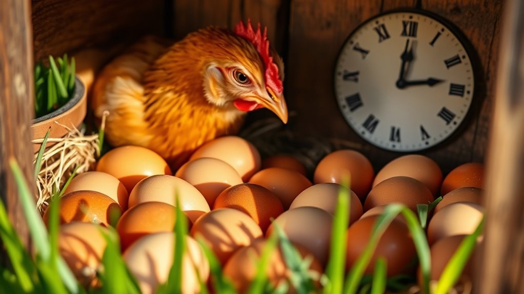 egg laying start and decline