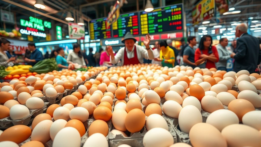 egg prices fluctuate with crises