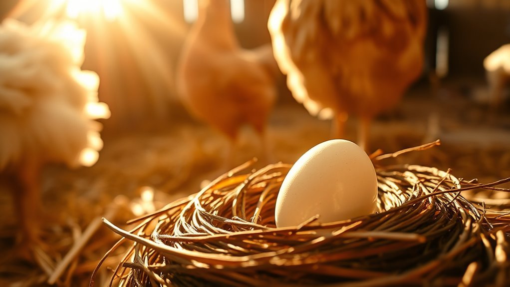 egg production process in chickens