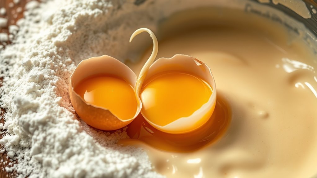 egg proteins create cake framework