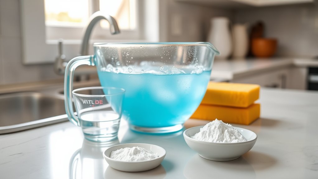 egg residue softening solution