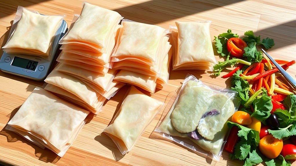 egg roll wrapper carbohydrate content