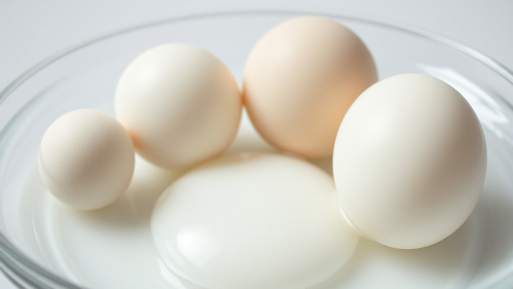egg size influences white quantity