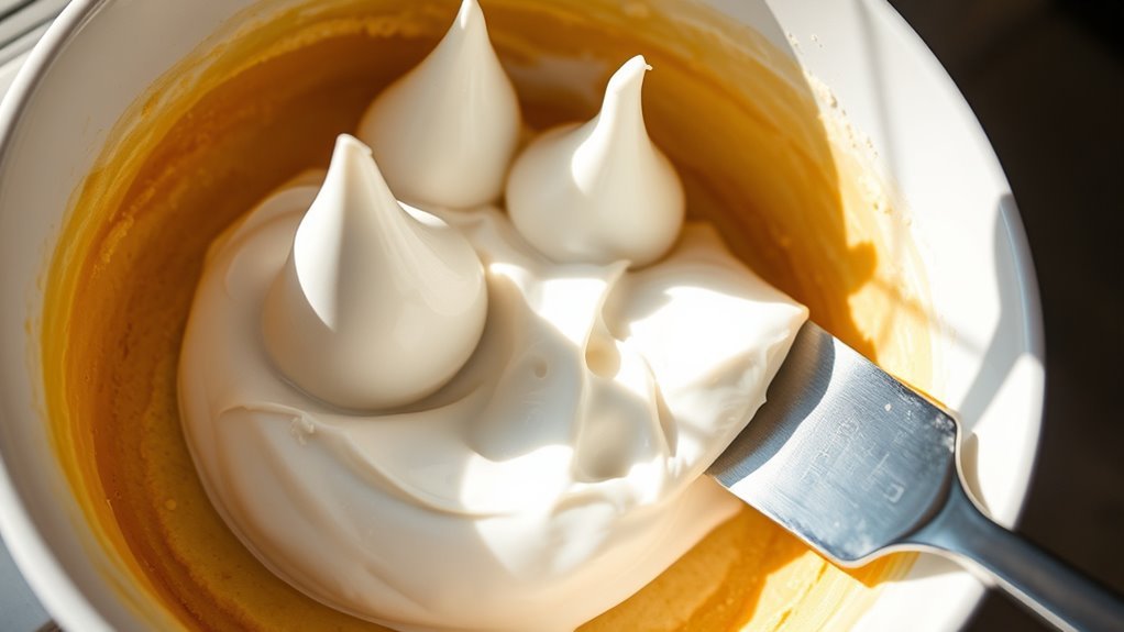 egg whites create airy leavening