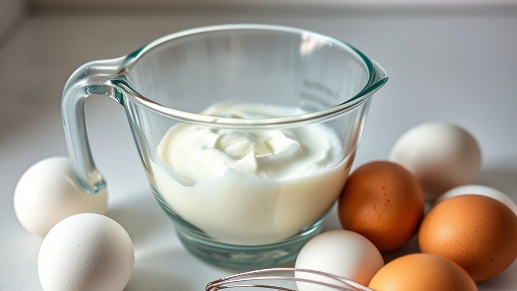 egg whites measure approximately