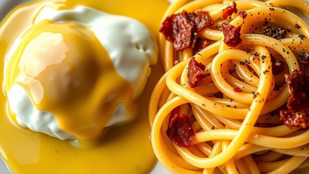 egg yolks create rich sauces