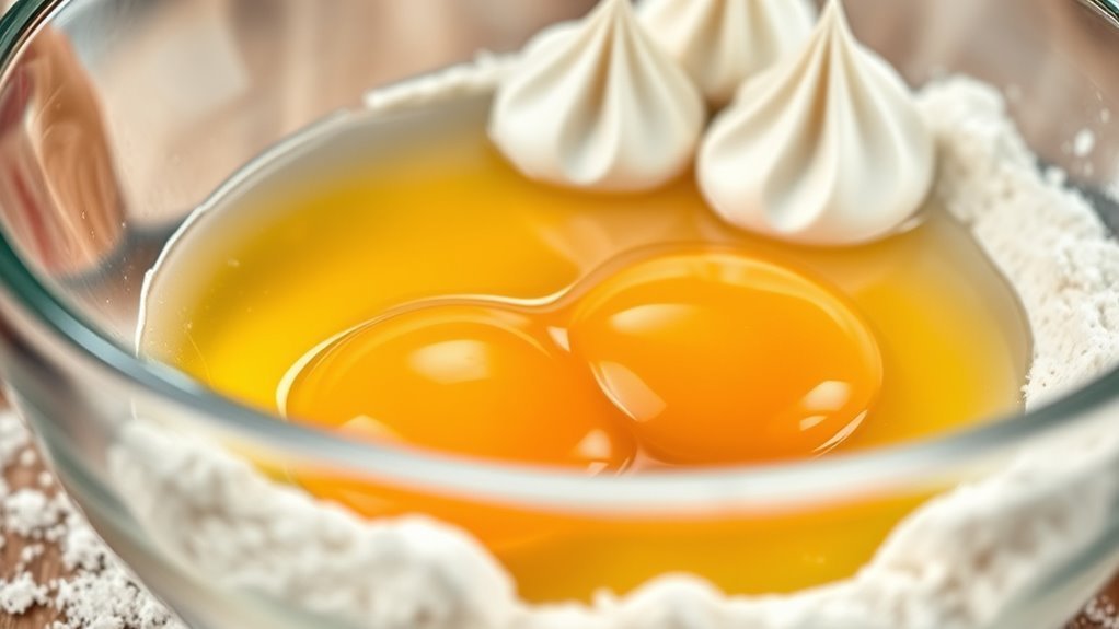 eggs enhance cake stability