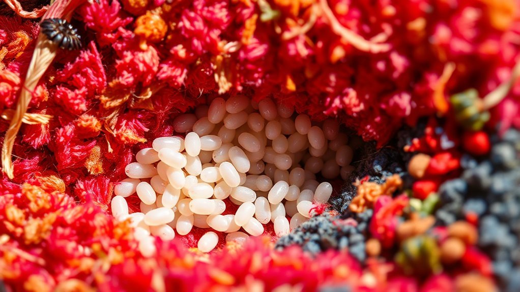 flea eggs hide in carpets