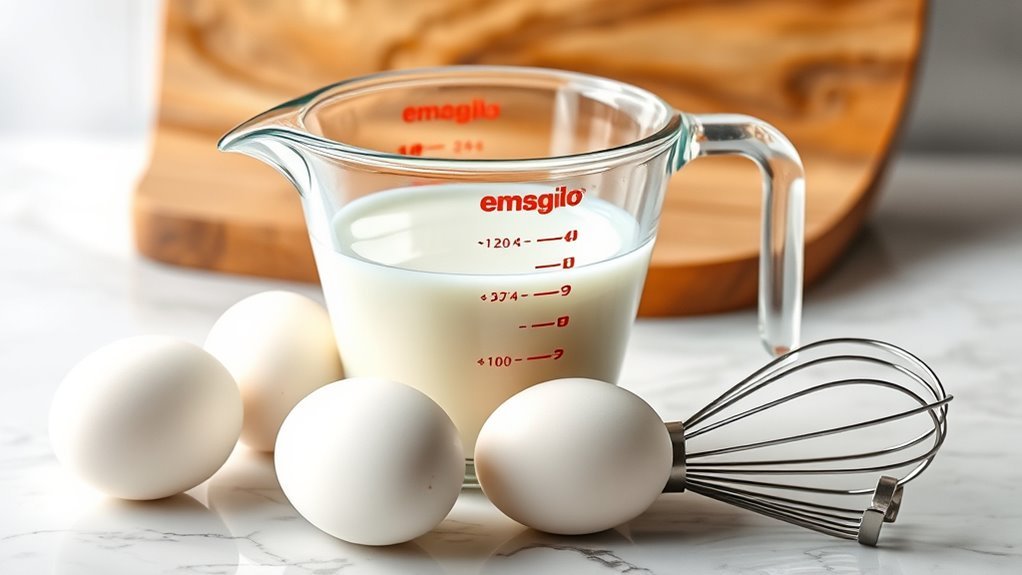 four egg whites equal half cup