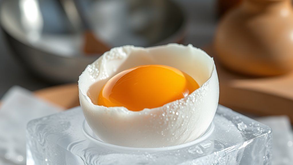 freezing alters egg textures