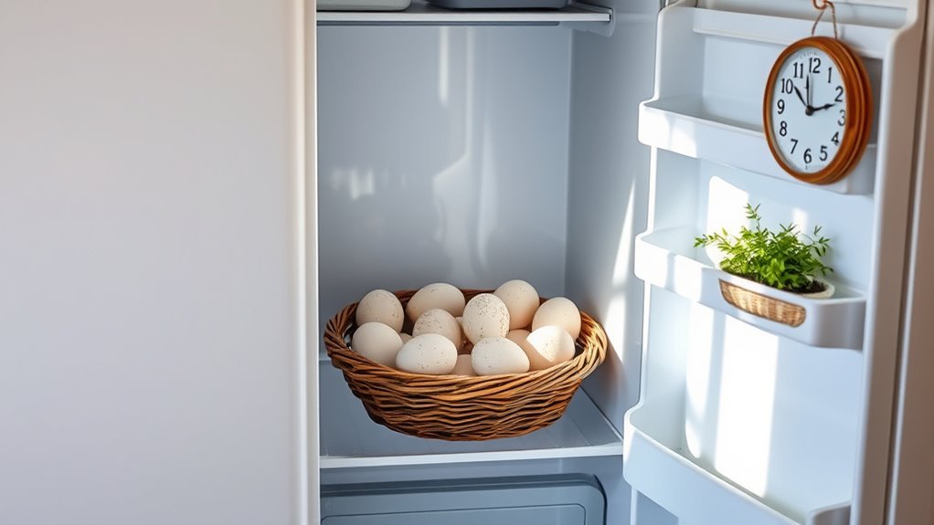 fresh eggs last several weeks