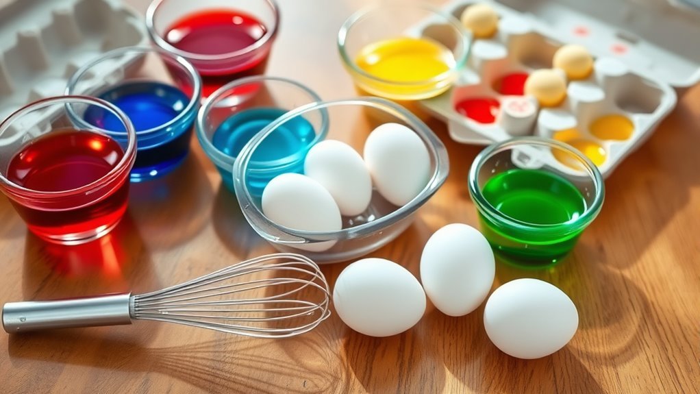 gather eggs colors tools