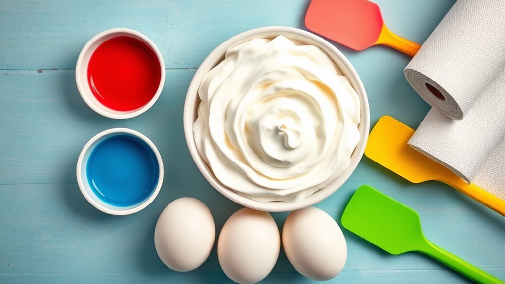 gather supplies for dyeing