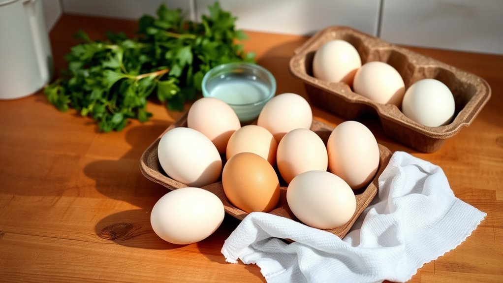 gentle egg cleaning tips