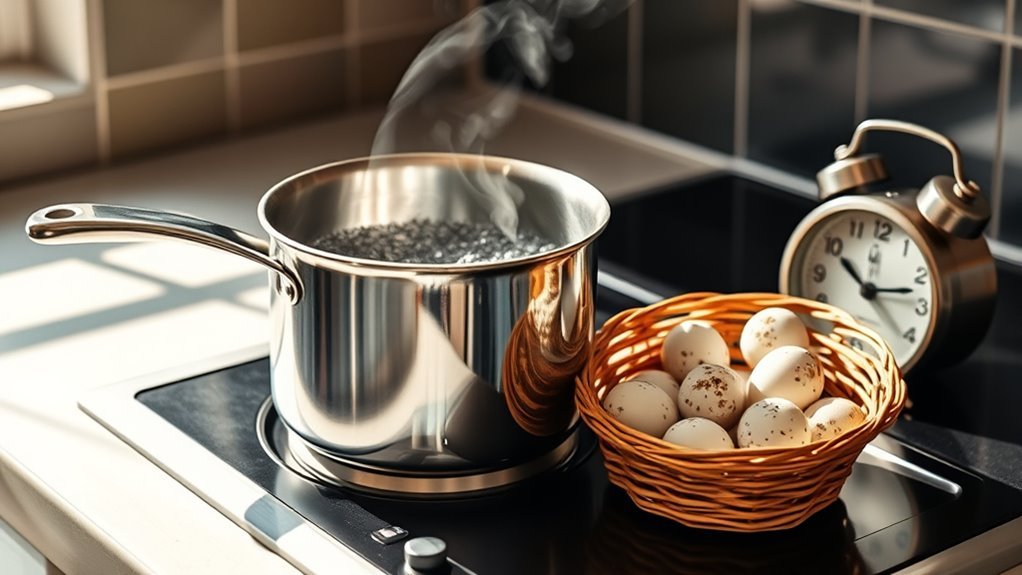 gently boil cool peel