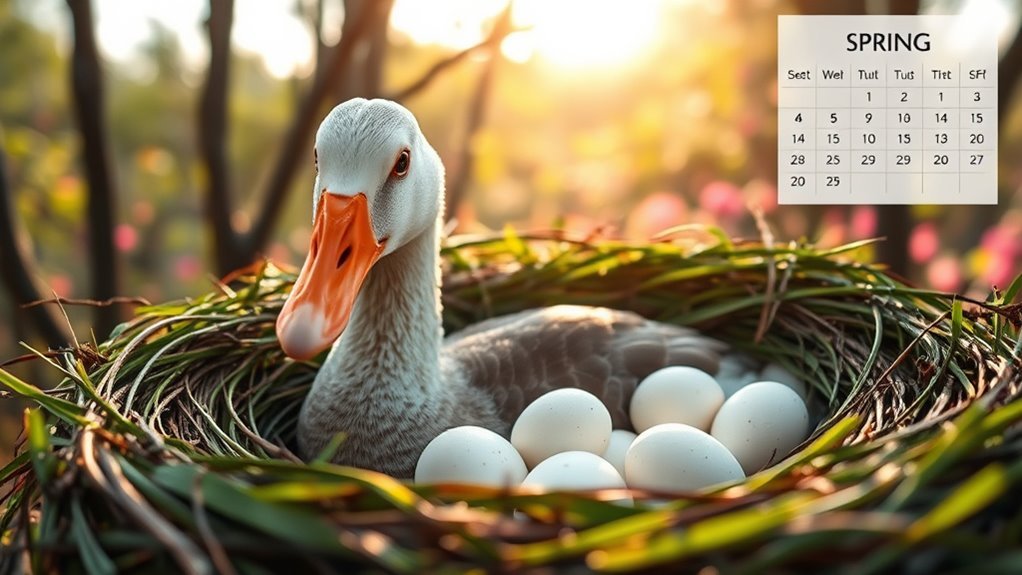 goose egg laying duration