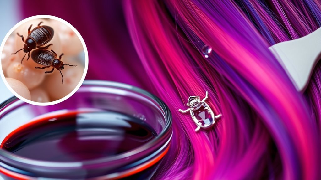 hair dye exterminates lice