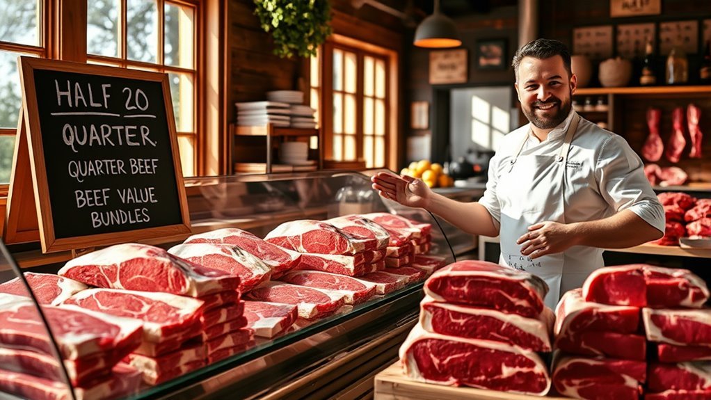 half vs quarter beef