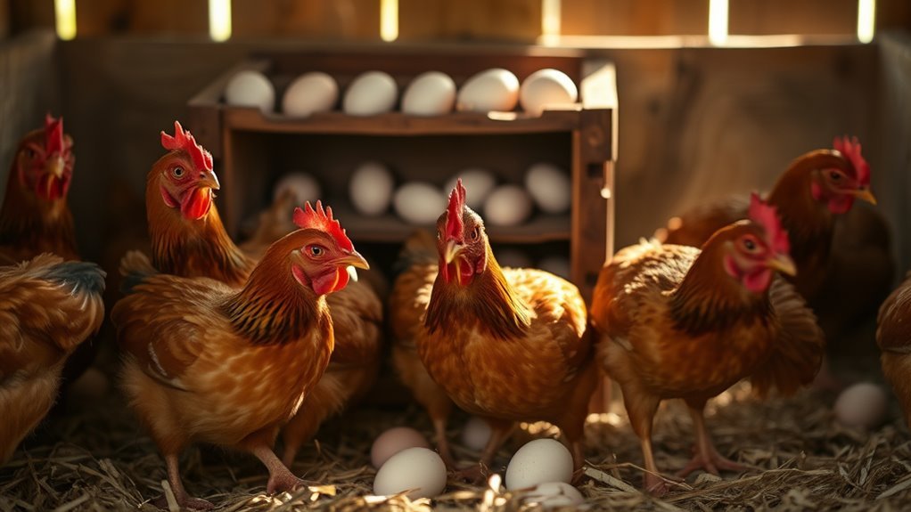 hens lay eggs naturally