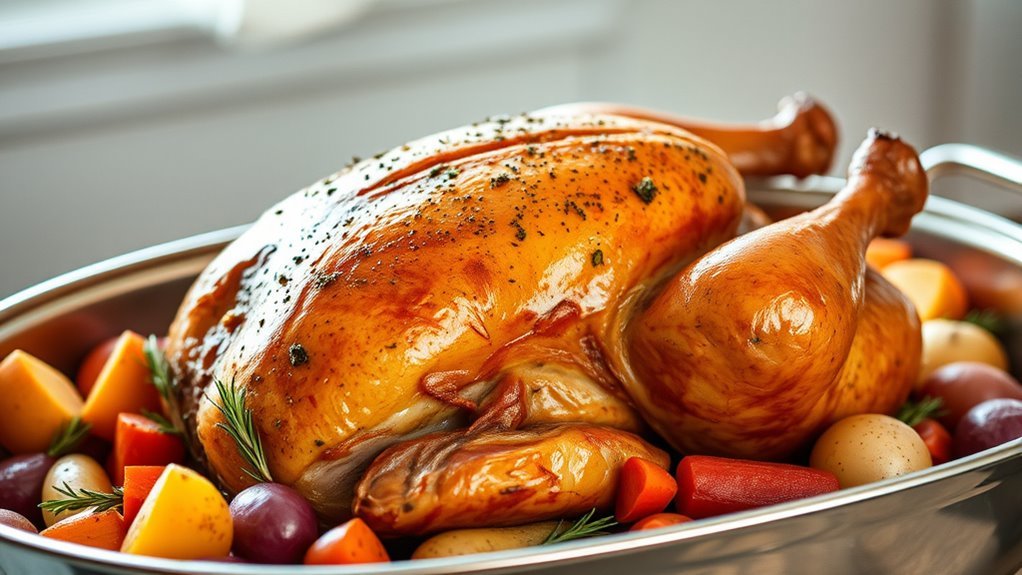 herb seasoned turkey roasting